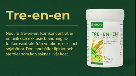 NeoLife Tre-en-en Kornkoncentrat — 120 kapslar, lipider och steroler från vetegroddar, riskli och soja, världens första fytonäringstillskott 1958